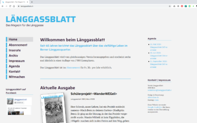 Website Länggassblatt