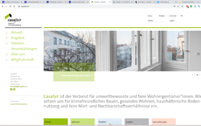 Website Casafair Schweiz